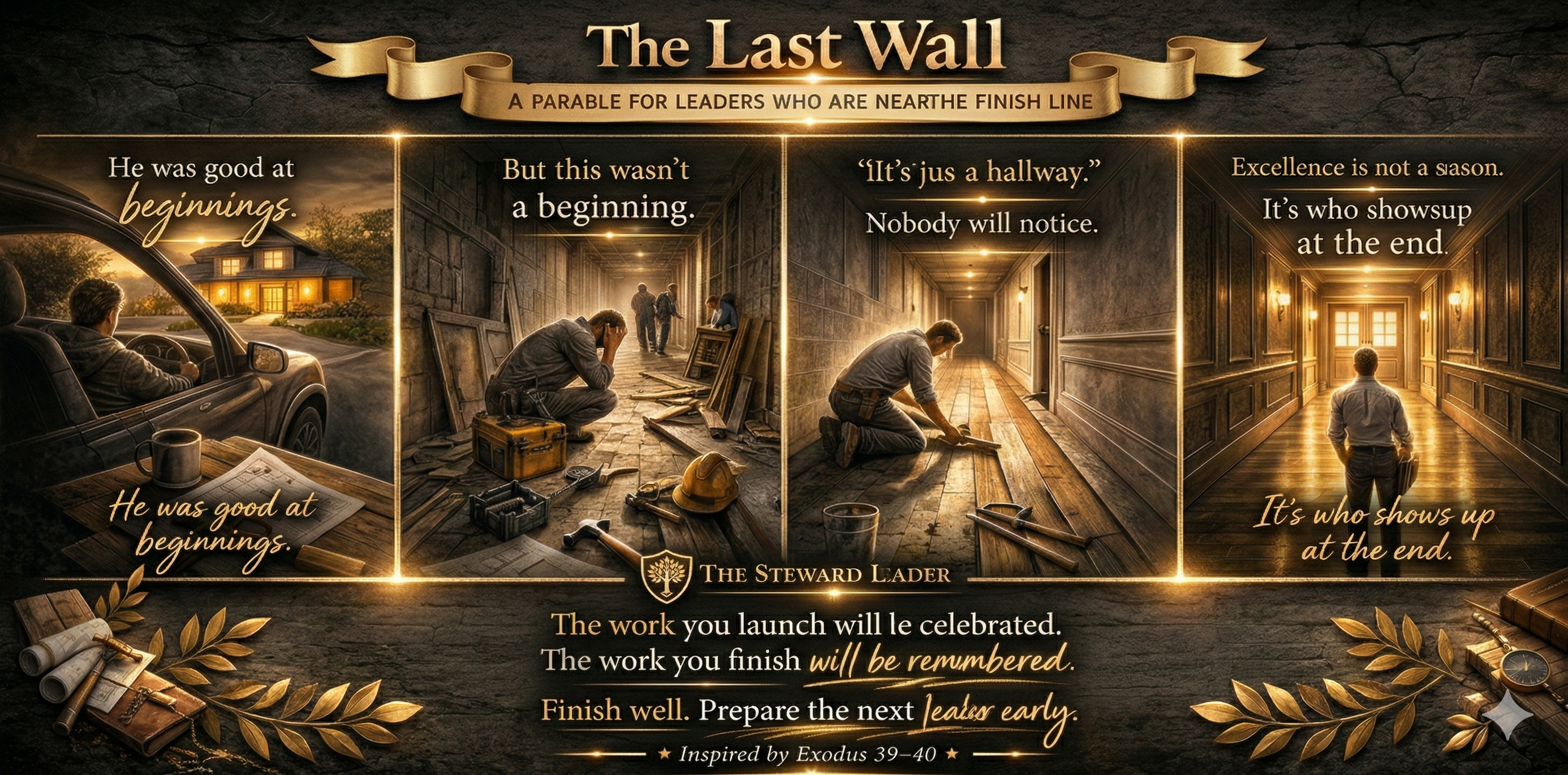 Finish Well, Honor Faithfully, Prepare Early: The Leader’s Final Responsibility