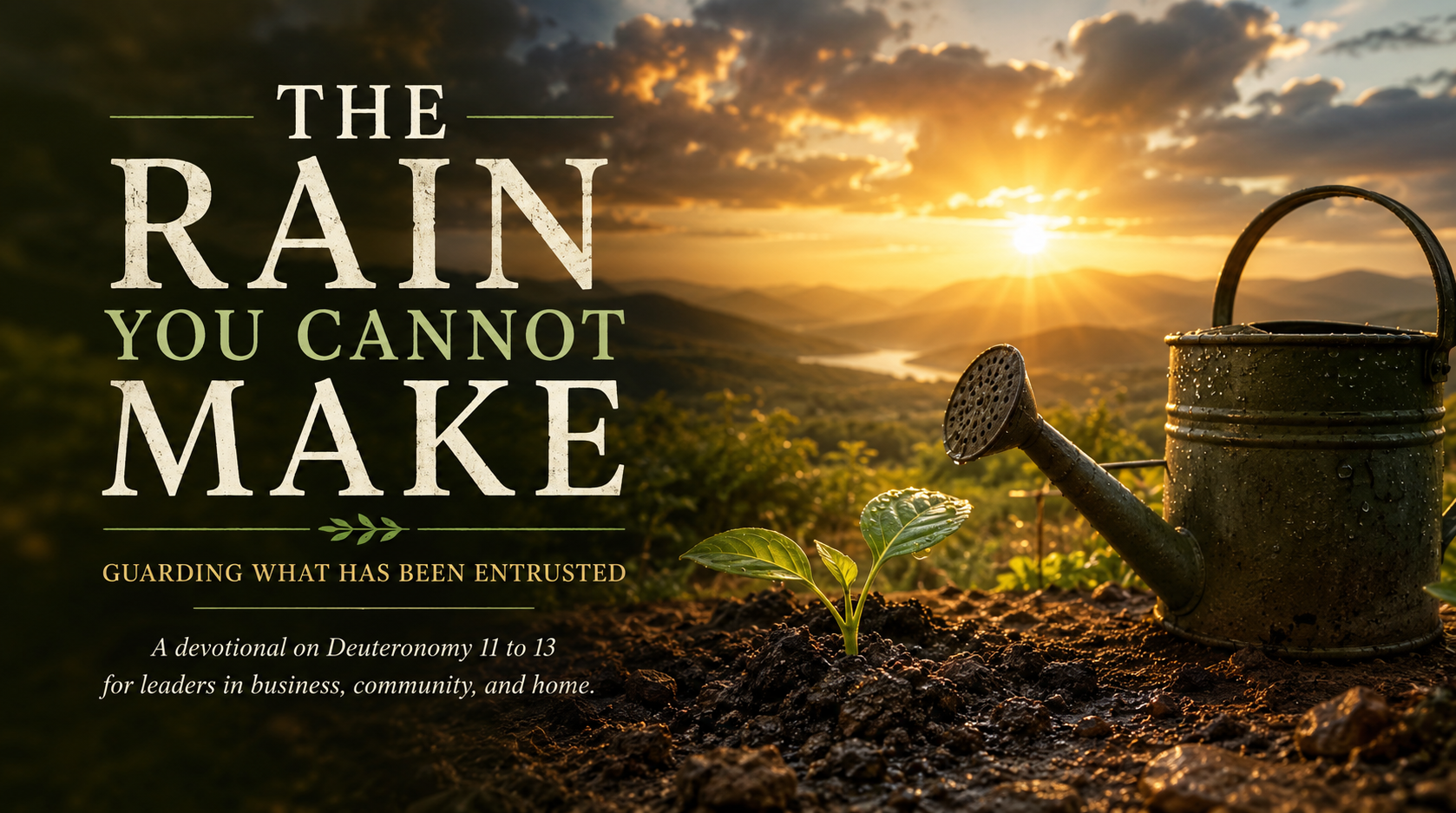 The Rain You Cannot Make